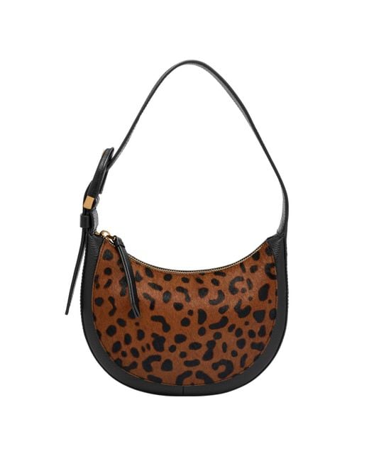 Fossil Brown Harwell Crescent Bag