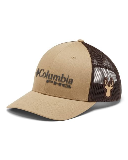 Columbia Natural Unisex Phg Logo Mesh Snap Back - High, Sahara/deer, One Size