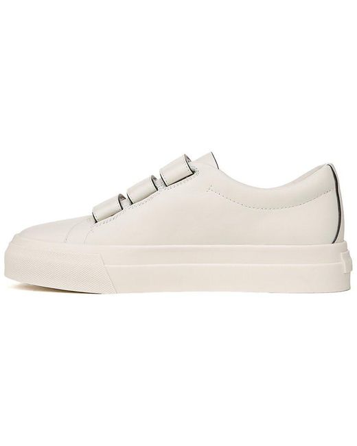 Vince S Sunnyside Multi Strap Fashion Sneakers Milk White Leather 6 M