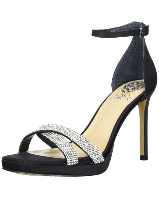 Vince Camuto Black Kalvira Crystal Strap Dress Sandal