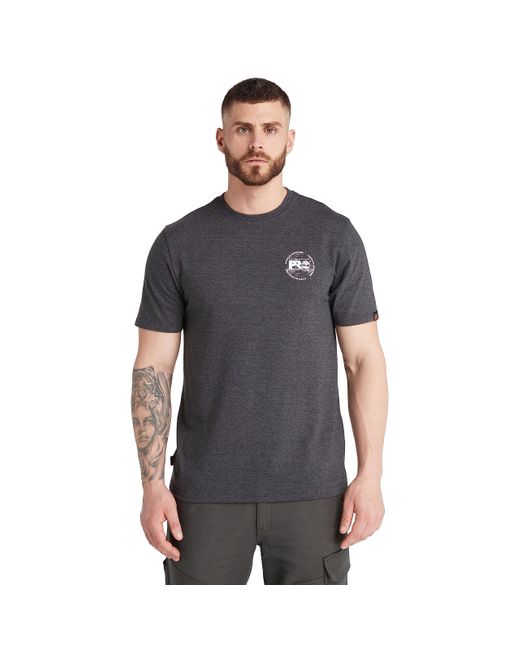 Timberland Gray Core A.d.n.d. Graphic Short-sleeve T-shirt for men
