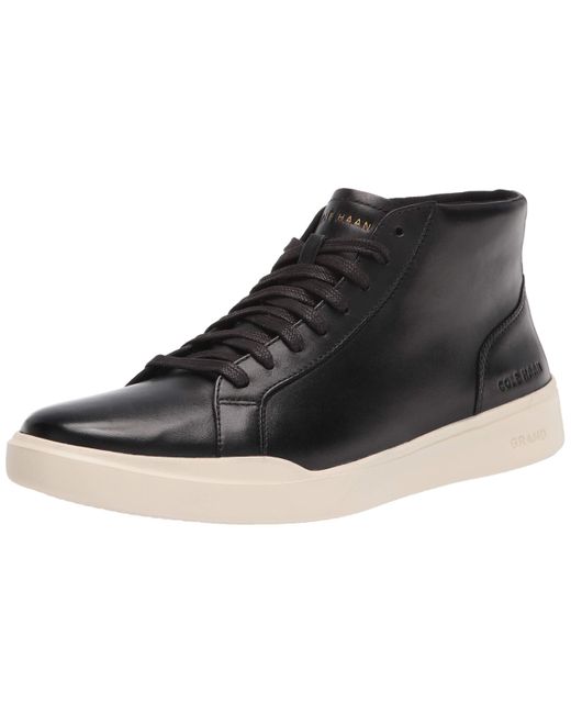 Cole Haan Leather Grand Crosscourt Modern Midcut Sneaker in Black for ...