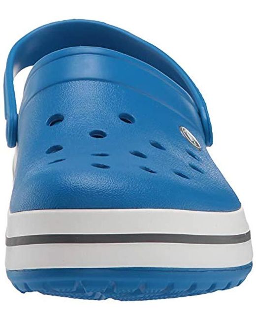 cobalt blue crocs with fur