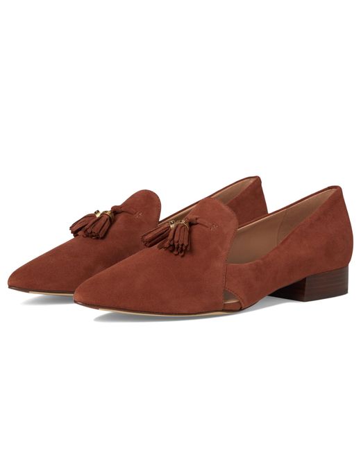 Cole Haan Brown Vanya Tassel Flat Flat Shoes 6 B