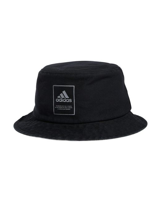 Adidas Black Lifestyle Bucket Hat for men