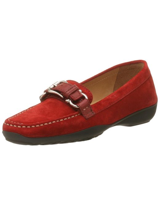 Geox Wintergrin 1 Moccasin With Buckle,red,40 Eu