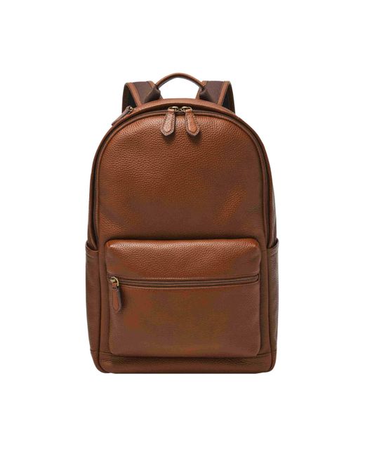 Fossil Brown Buckner Backpack for men