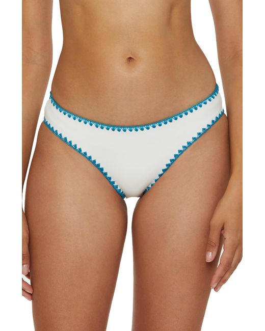 Lucky Brand Blue Standard Marbella Hipster Bikini Bottom