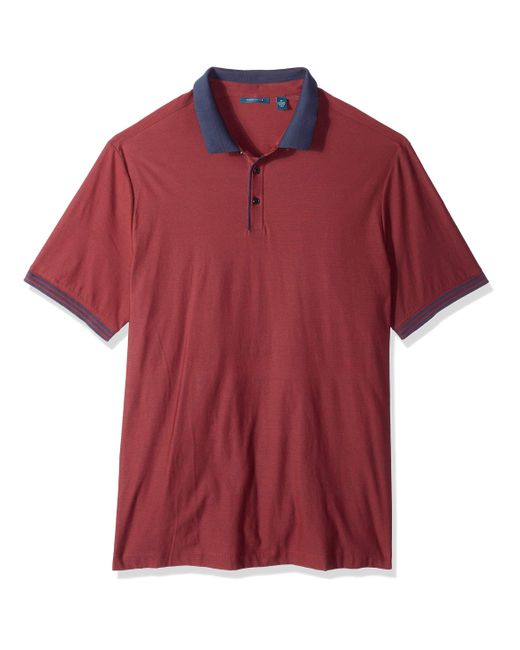 Perry Ellis Red Big And Tall Icon Polo Shirt With Solid for men