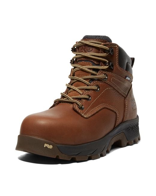 Timberland Brown Titan Ev 6 Inch Composite Safety Toe Waterproof Industrial Work Boot