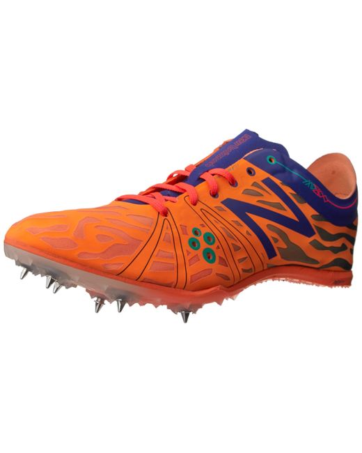 New Balance Middle Distance 800 V3 Running Shoe in Orange/Blue (Blue