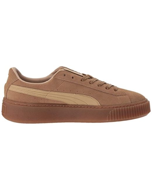Puma suede platform marron 2025