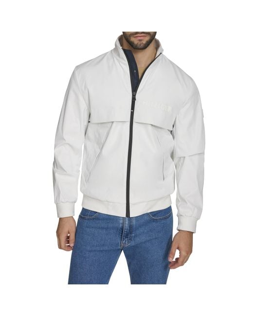 Tommy Hilfiger Gray Tech Bomber Jacket for men