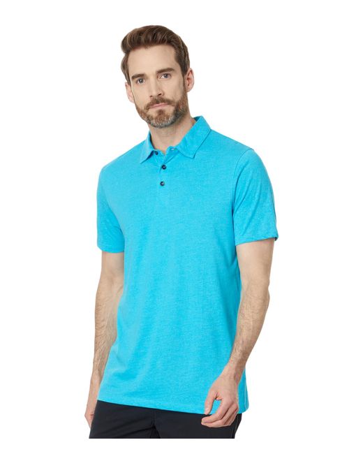 Volcom Blue Wowzer Modern Fit Cotton Polo Shirt for men