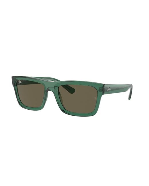 Ray-Ban Green Rb4396 Warren Rectangular Sunglasses for men