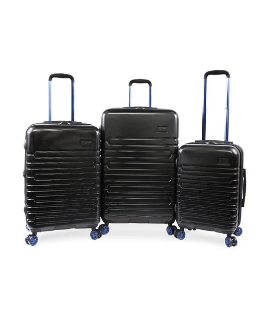Original Penguin 3 Piece Set Expandable Suitcase With Spinner Wheels in