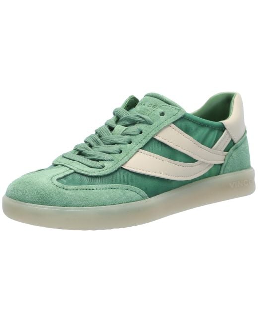 Vince S Oasis-w Lace Up Fashion Sneaker Apple Mint Mesh Suede
