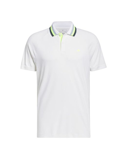 Adidas White Ultimate365 Tour Heat.rdy Polo Shirt for men
