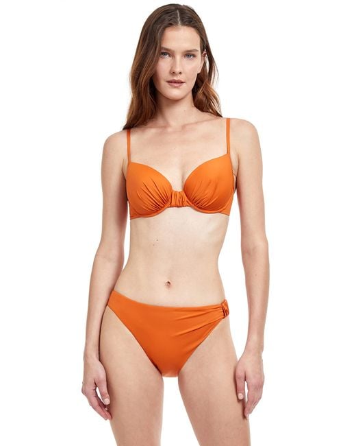 Gottex Standard Liv C-cup Bikini Top in Orange | Lyst