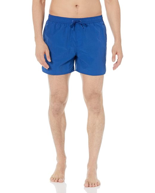 Emporio Armani Blue A|x Armani Exchange Mens Water Reactive Logo Print Shorts Swim Trunks for men