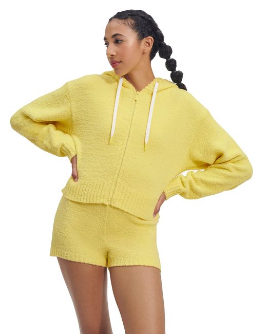 Ugg Yellow Hana Zip Hoodie Sweater