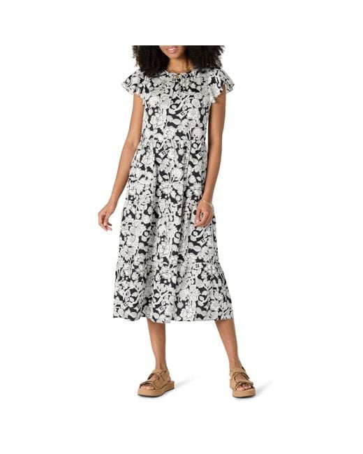 Vestido Midi Amazon Essentials de color Black