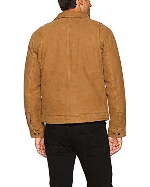 Levi's Cotton Canvas Trucker Jacket With Removable Hood in Brown for Men |  Lyst