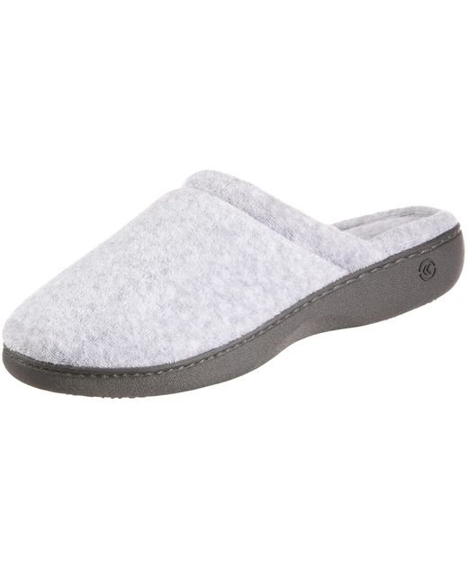 Isotoner Terry Slip On Clog Slipper With Memory Foam For Indoor/outdoor