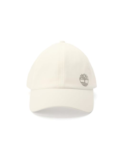Timberland White Ponytail Hat With Reflective Logo