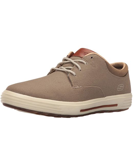 Skechers Porter Zevelo Oxford,khaki,9.5 