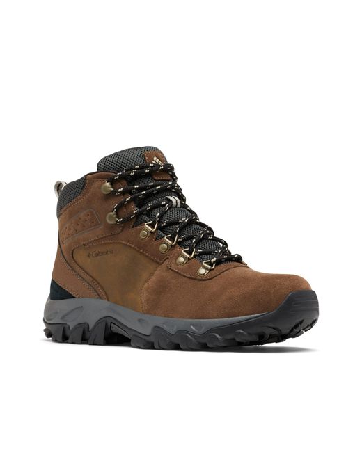 Columbia Brown Discontinued Newton Ridge Plus Ii Suede Waterproof Hiking Shoe for men