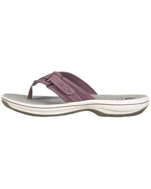 clarks womens cloudsteppers breeze sea flip flops