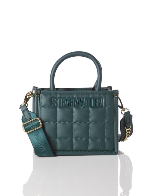 Steve Madden Blue Bniko Square Quilted Crossbody