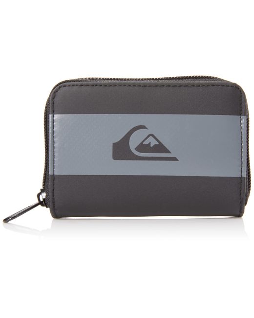 Quiksilver Black Safety Net Zipper Wallet for men