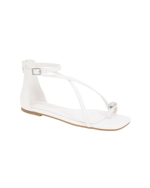 BCBGeneration White Kline Flat Sandal