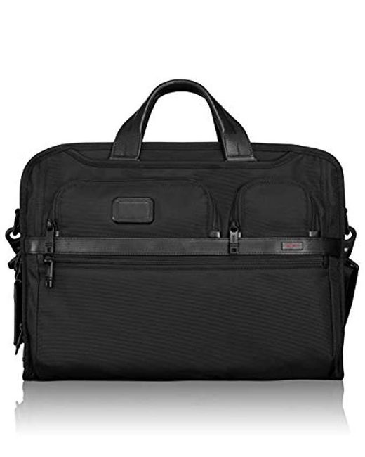 Tumi - Alpha 2 Compact Large Screen Laptop Brief Briefcase - 17 Inch Computer Bag For And - Black for men