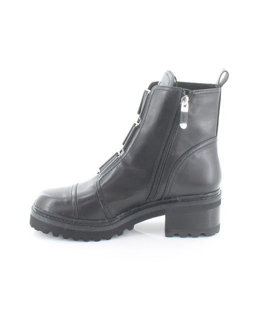 DKNY Barrett Lug Sole Booties in Black 