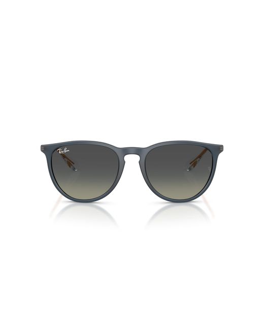 Ray-Ban Black Rb4171f Erika Low Bridge Fit Round Sunglasses
