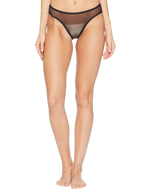 DKNY Mesh Bikini Panty in Black Lyst