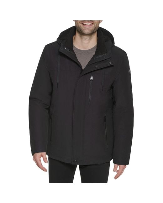 Calvin Klein Arctic Faille 3 In 1 Systems Jacket in Black for Men | Lyst