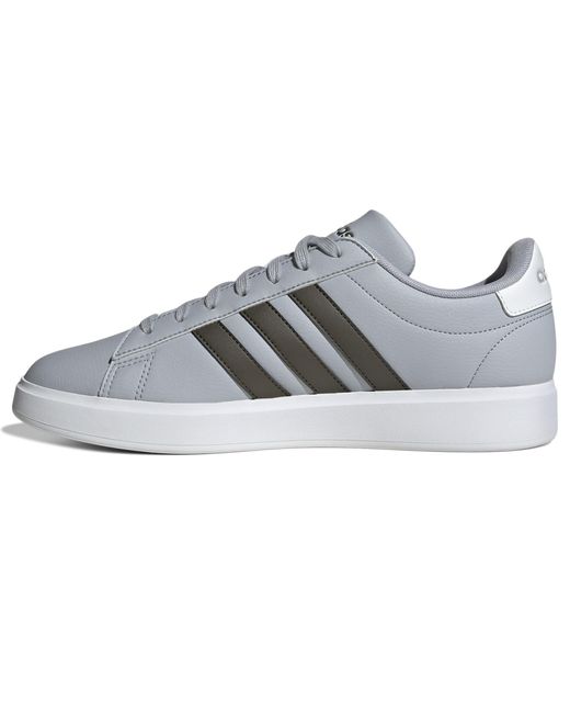 adidas Originals Grand Court 2.0 Halo Silver/shadow Olive/footwear White 9  D in Gray for Men | Lyst