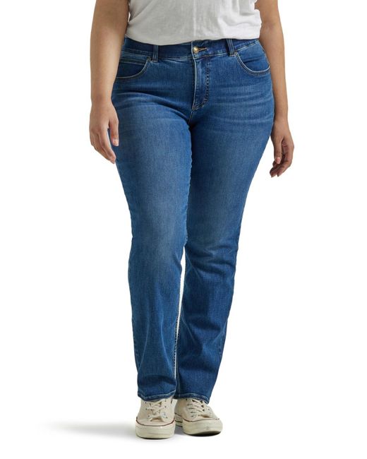 Lee Jeans Blue Size Ultra Lux Comfort With Flex Motion Straight Leg Jean