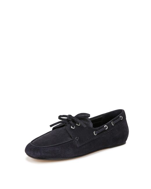 Vince S Marin Boat Shoe Blue Ink Suede 8 M