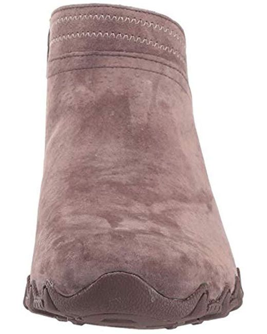 Womens Brown Bikers Mc Relaxed Fit Short Zipper Bootie Ankle Boot