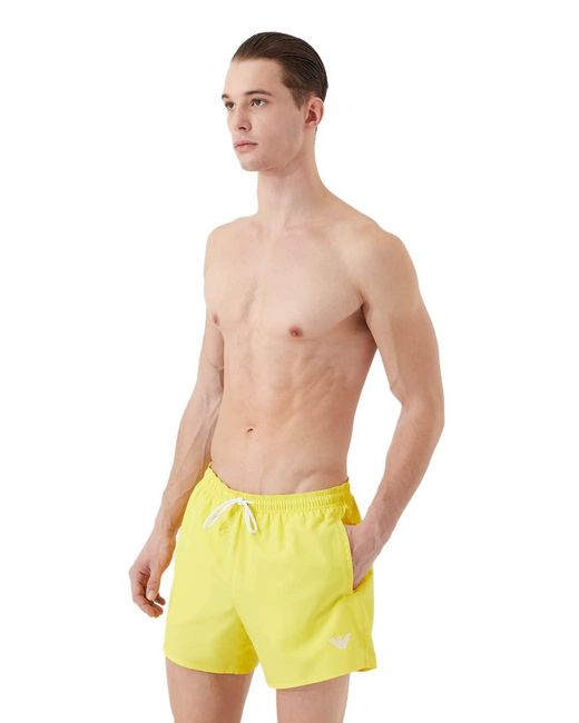 Emporio Armani Essential Boxer Swim Trunks in Green für Herren