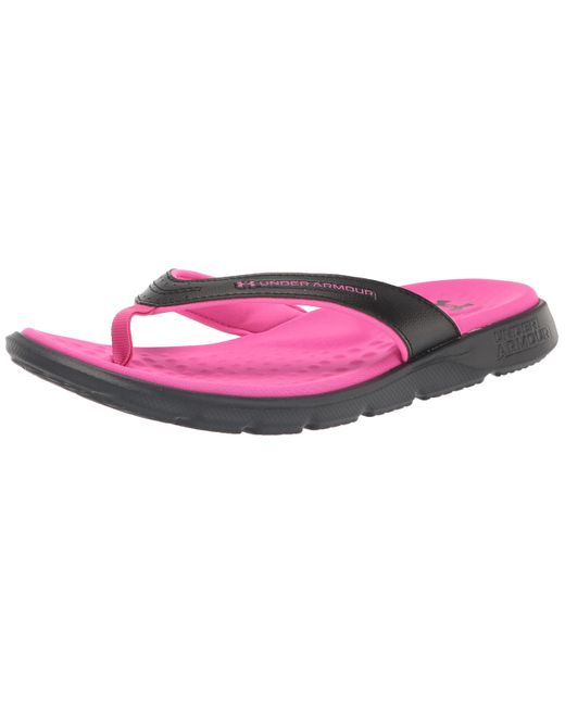 Under Armour Ignite Marbella Flip Flop, in Black Lyst