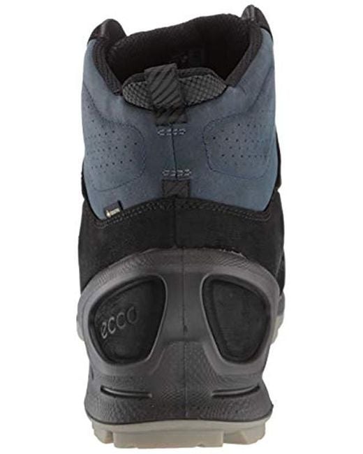 Ecco Leather Biom Terrain Gore tex High Waterproof Hiking ECCO Biom Terrain Stiefel Herren blacktrue navy