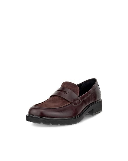 Ecco Brown Vienna Penny Loafer