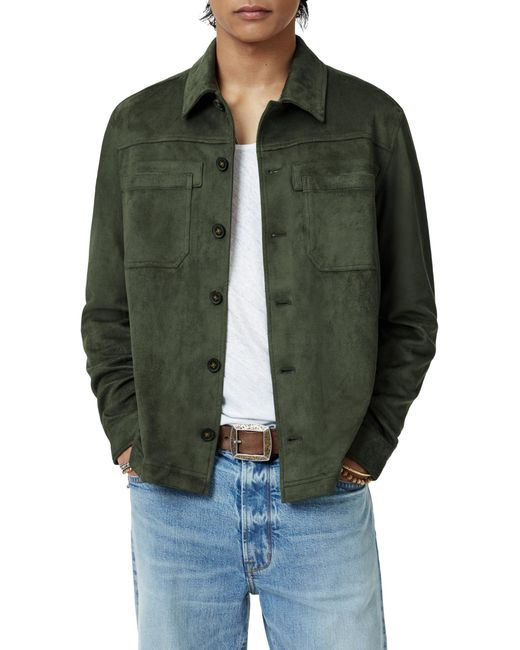 John Varvatos Green Mota Shirt Jacket for men