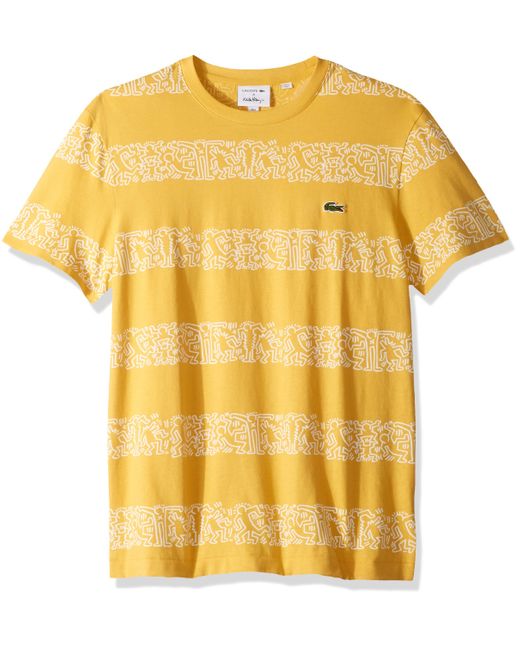 lacoste t shirt yellow